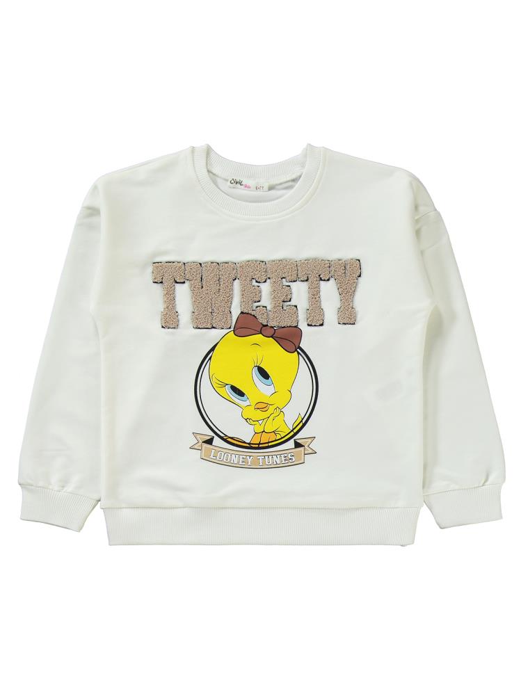 Tweety 6-9 Yaş Eşofman Takımı - Ekru