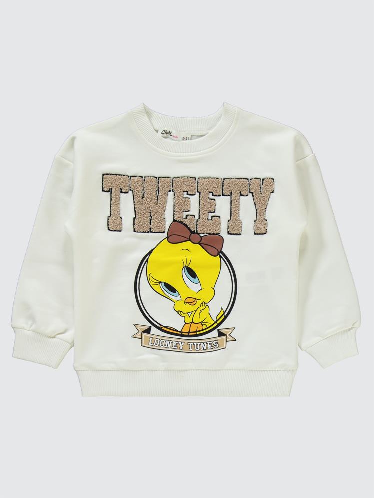 Tweety 2-5 Yaş Eşofman Takımı - Ekru