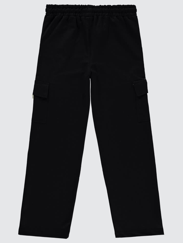 Civil Girls Kargo Cepli 10-13 Yaş Eşofman Altı - Siyah