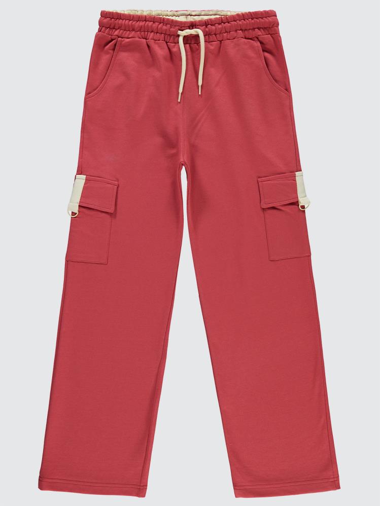 Civil Girls Kargo Cepli 10-13 Yaş Eşofman Altı - Pembe