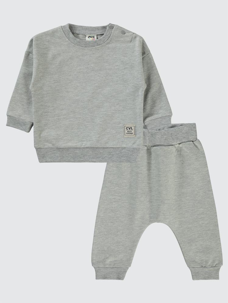Civil Baby Basic 6-18 Ay Takım - Gri