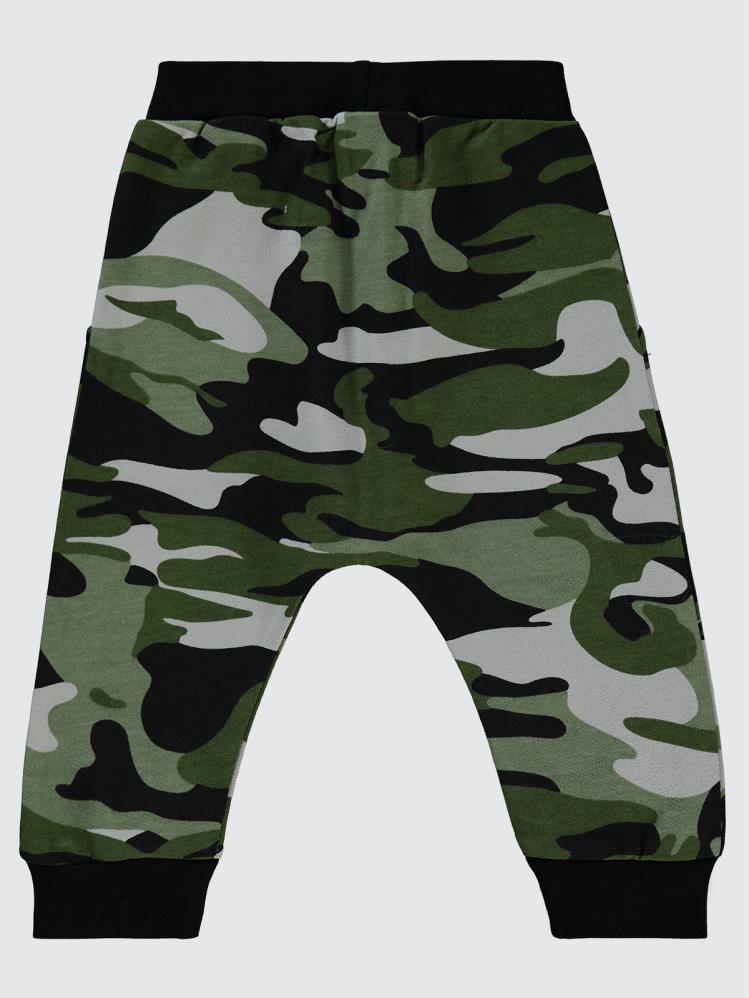 Civil Baby Kamuflaj Desen 6-18 Ay Eşofman Altı - Yeşil