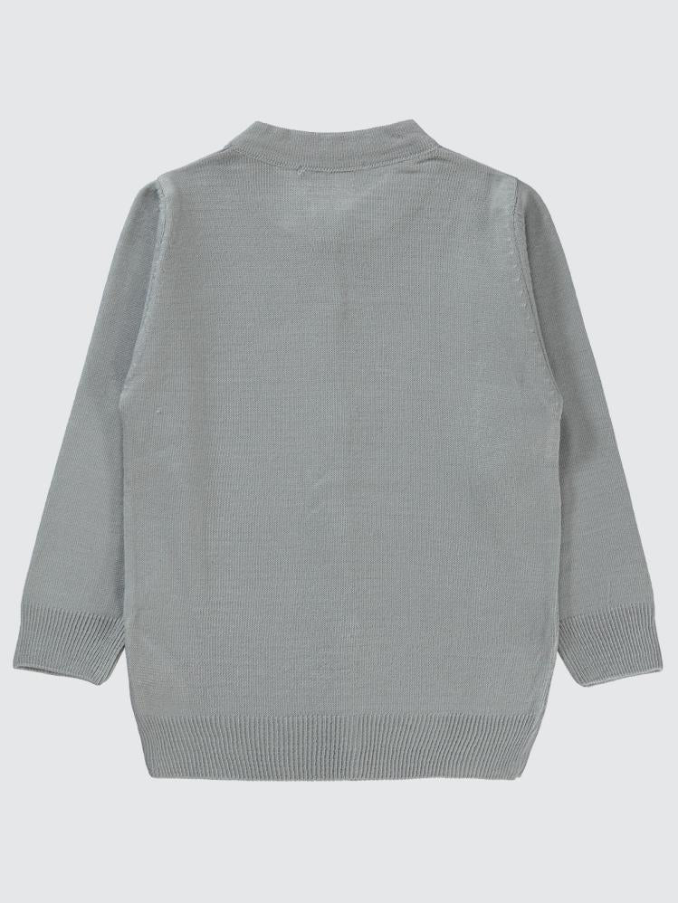 Civil Girls Düz 2-5 Yaş Hırka - Gri