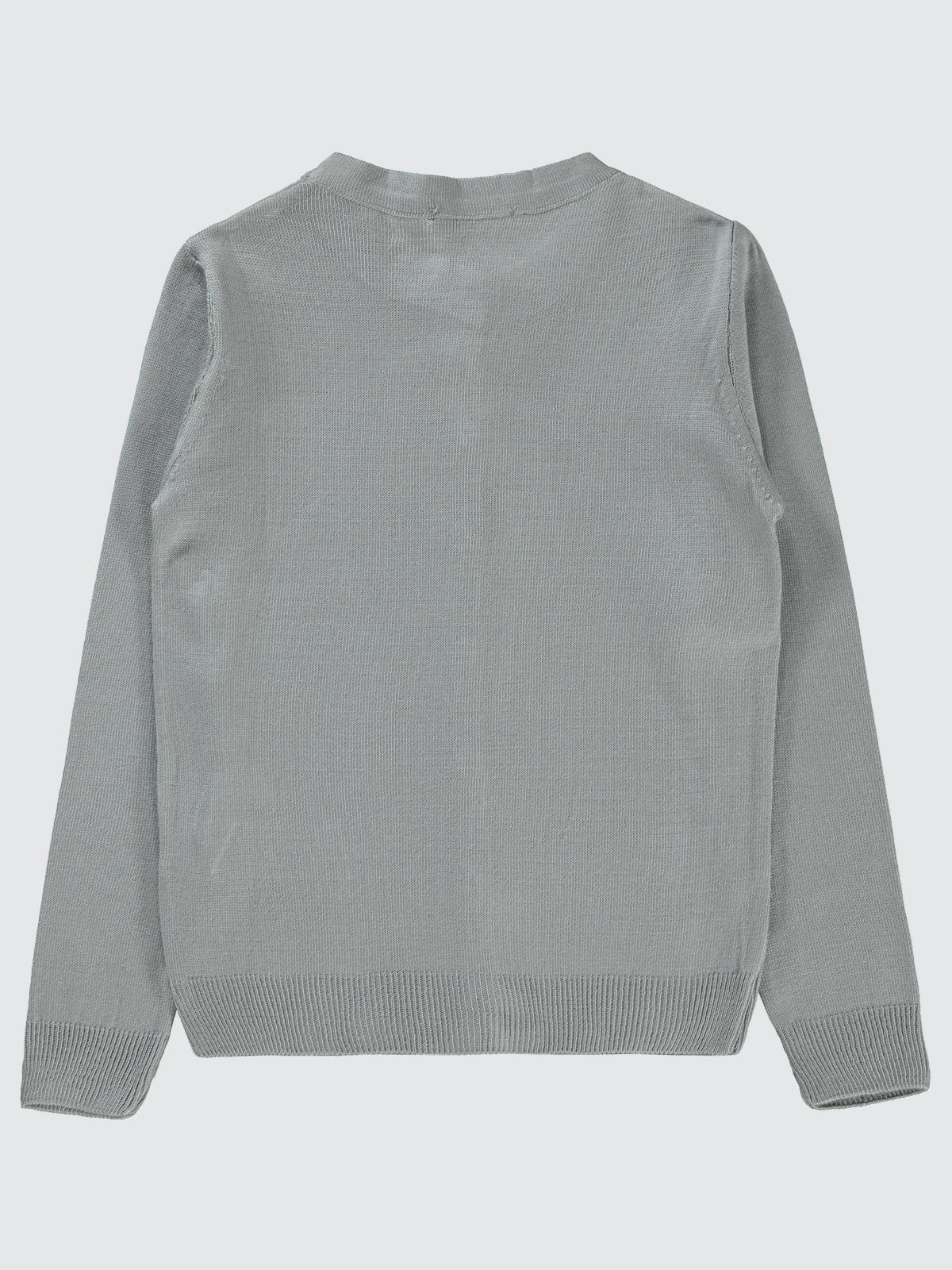 Civil Girls Düz 10-13 Yaş Hırka - Gri