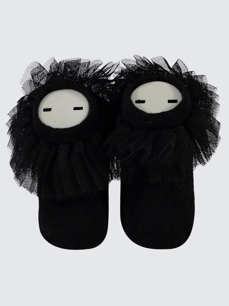 Civil Baby Tüllü Çorap 0-24 Ay Bebek Kız Soket Çorap - Siyah