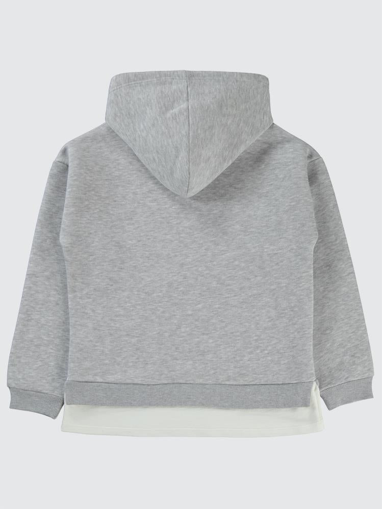 Civil Girls College Baskılı 10-13 Yaş Sweatshirt - Gri