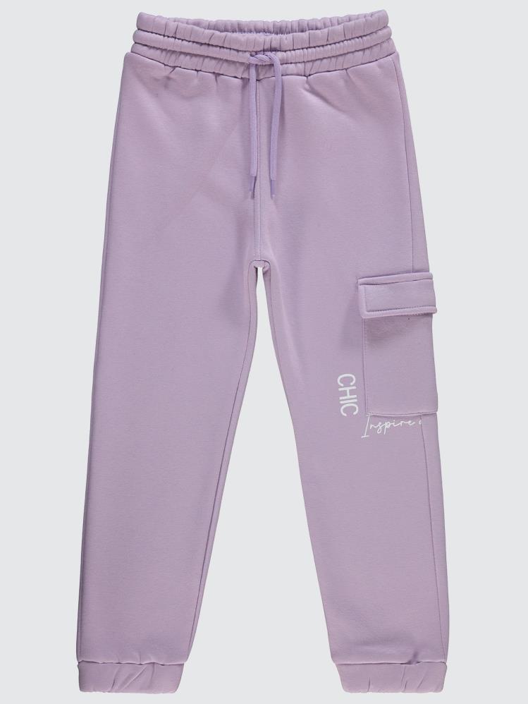 Civil Girls Chic Baskılı 6-9 Yaş Eşofman Altı - Lila