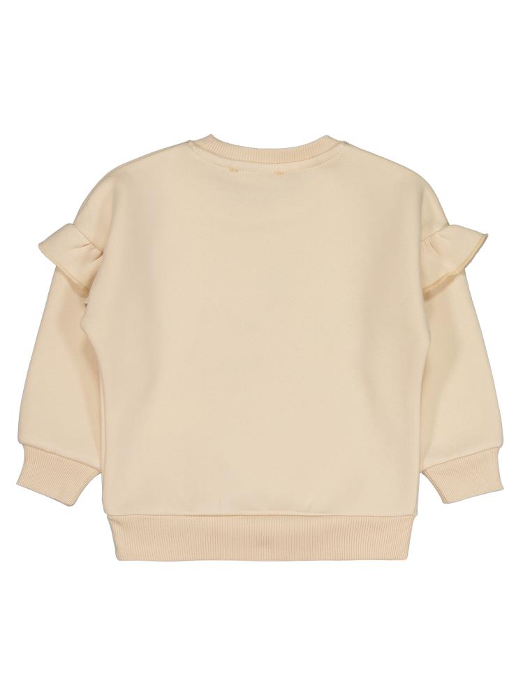 8966 Civil Girls Unicorn Nakışlı 2-5 Yaş Sweatshirt - Fil Dişi