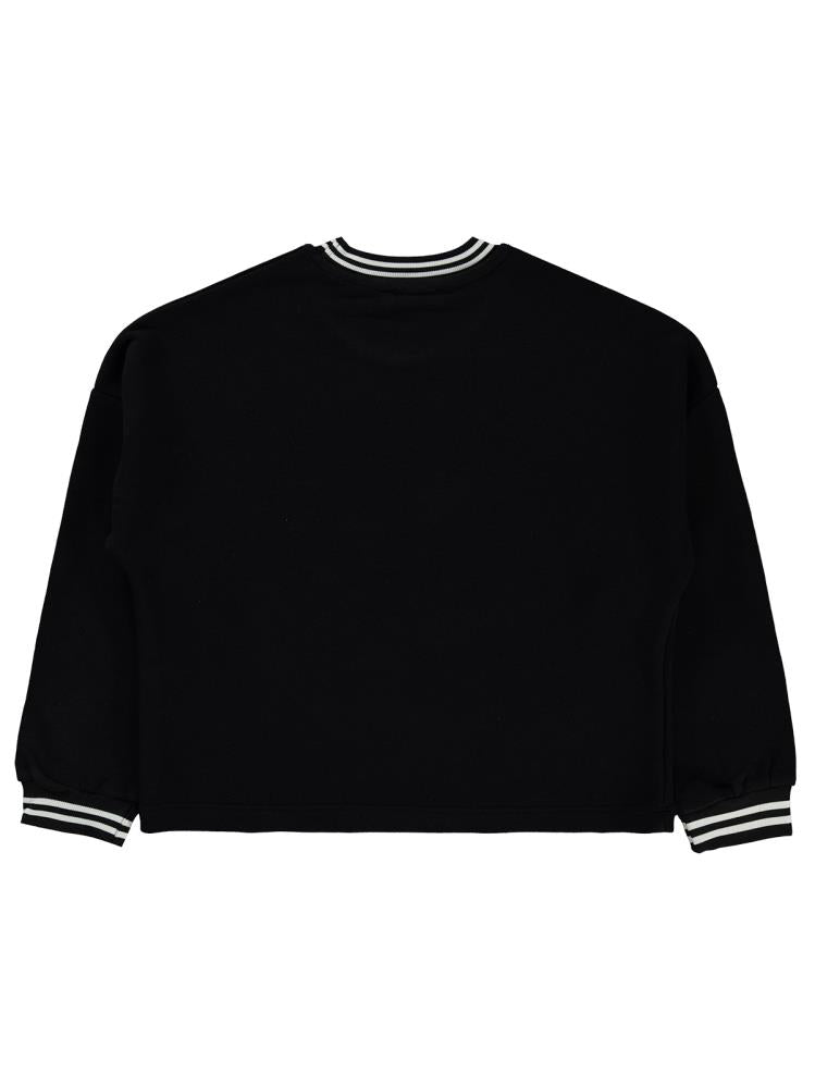 Civil Girls California Baskılı 10-13 Yaş Sweatshirt - Siyah