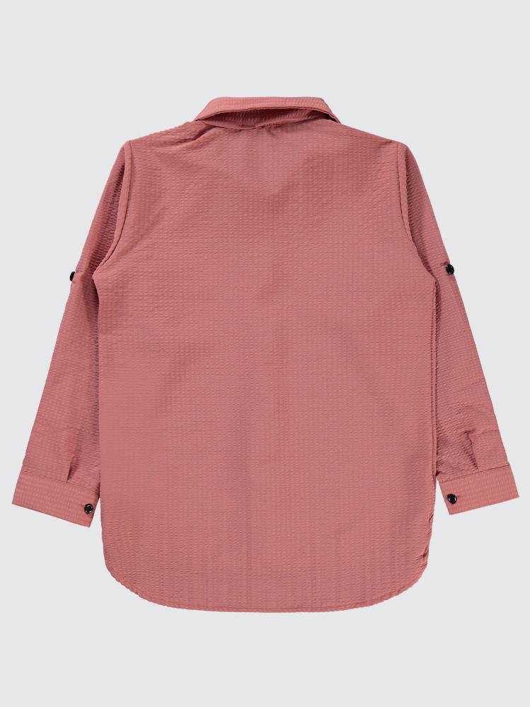 Civil Girls Sahte Cepli 10-13 Yaş Gömlek - Pembe