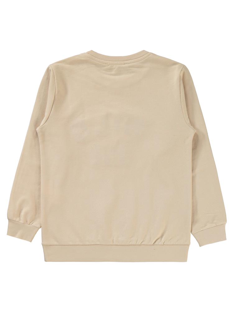 Civil Boys Wıld One Nakışlı 6-9 Yaş Sweatshirt - Bej