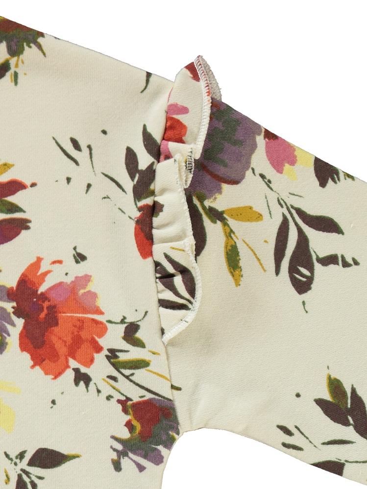 Civil Girls Messy Flowers Baskılı 6-9 Yaş Eşofman Takımı - Lila