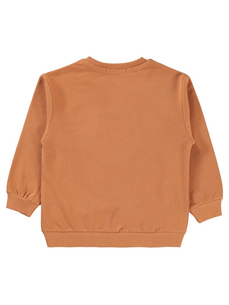 Civil Boys Kedi Nakışlı 2-5 Yaş Sweatshirt - Turuncu