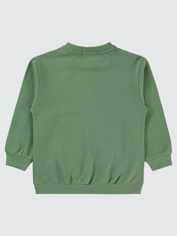 Civil Boys Timsah Baskılı 2-5 Yaş Sweatshirt - Yeşil