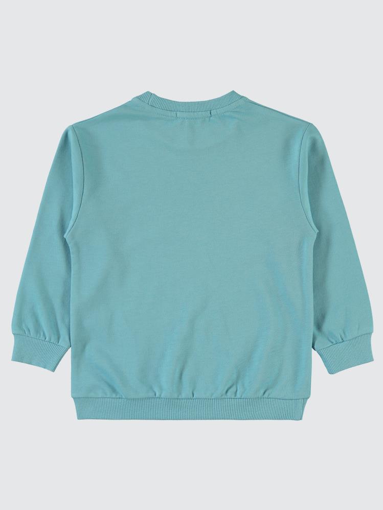 Civil Boys Timsah Baskılı 2-5 Yaş Sweatshirt - Mavi
