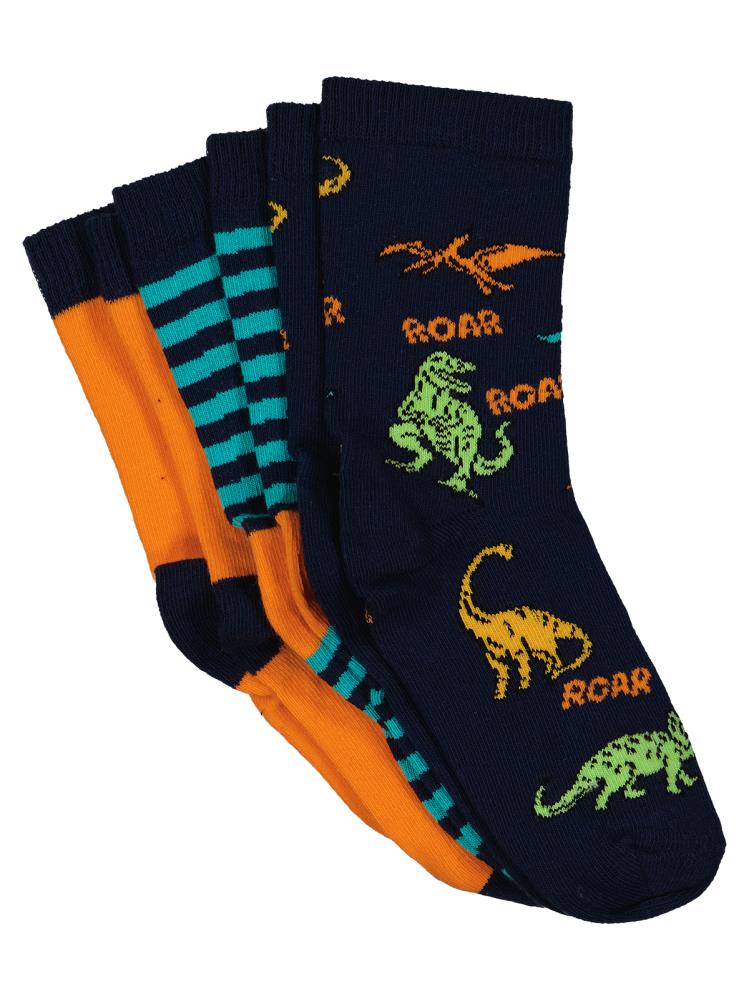 Civil Boys Dinosours 3'lü 2-12 Yaş Erkek Soket Çorap