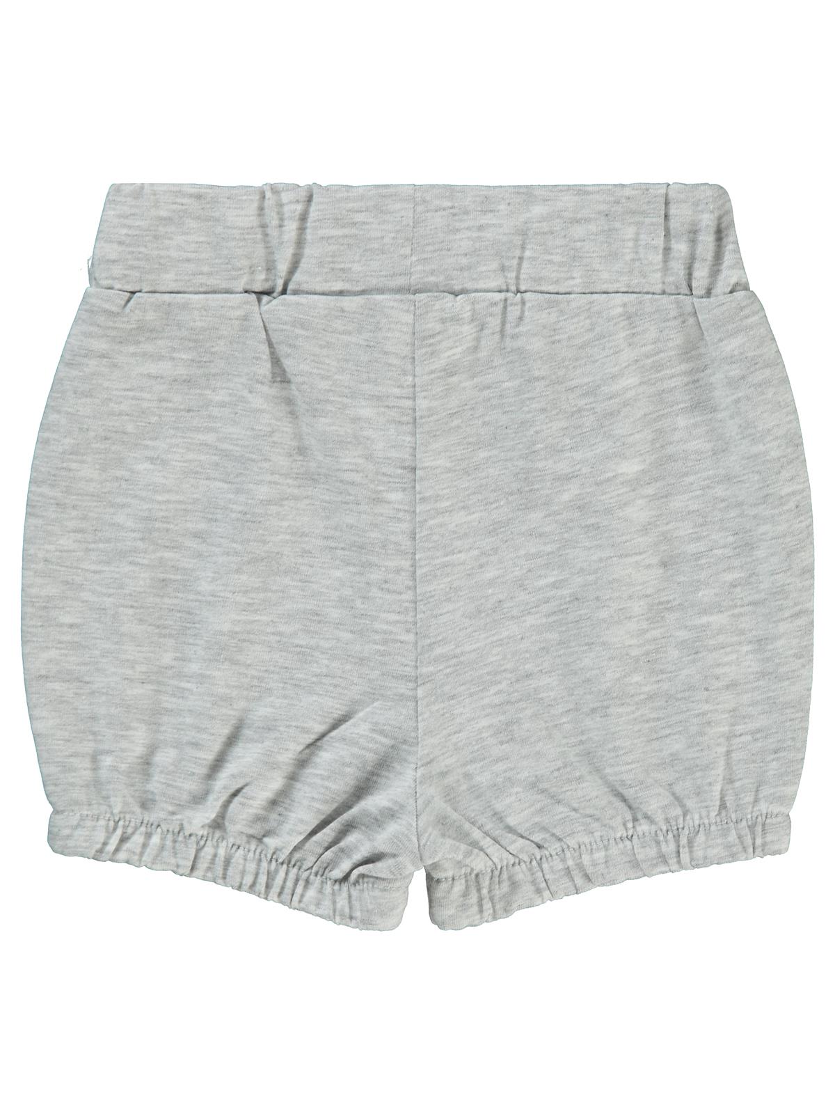 Civil Baby Paça Lastikli 6-18 Ay Kız Şort - Gri