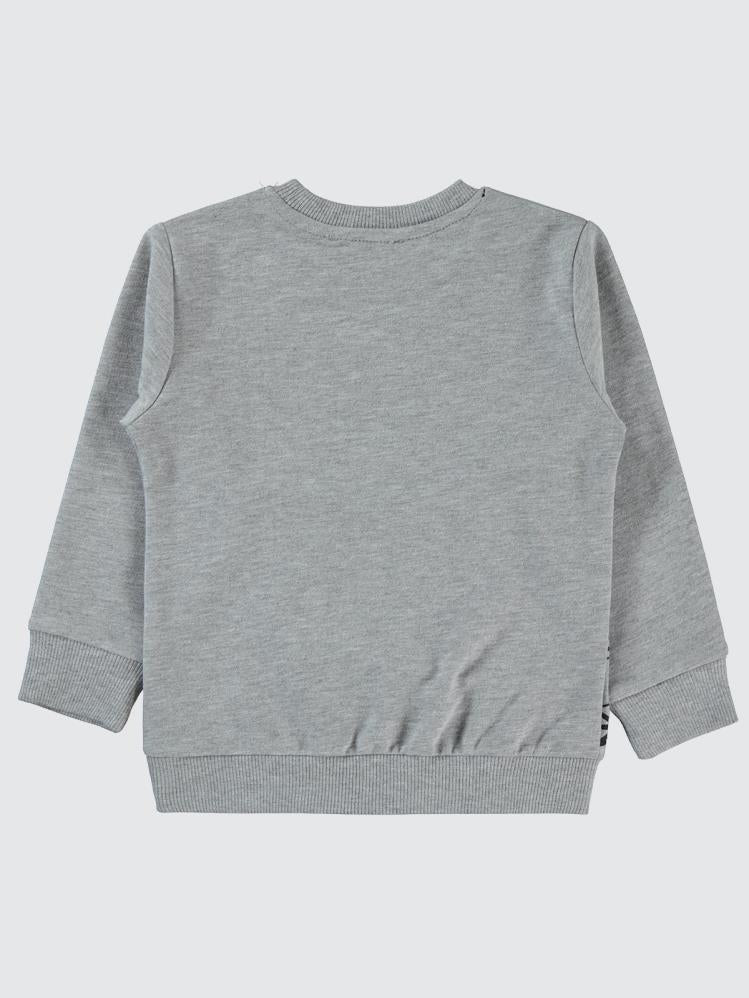 Civil Boys Street Skate Baskılı 2-5 Yaş Sweatshirt - Gri