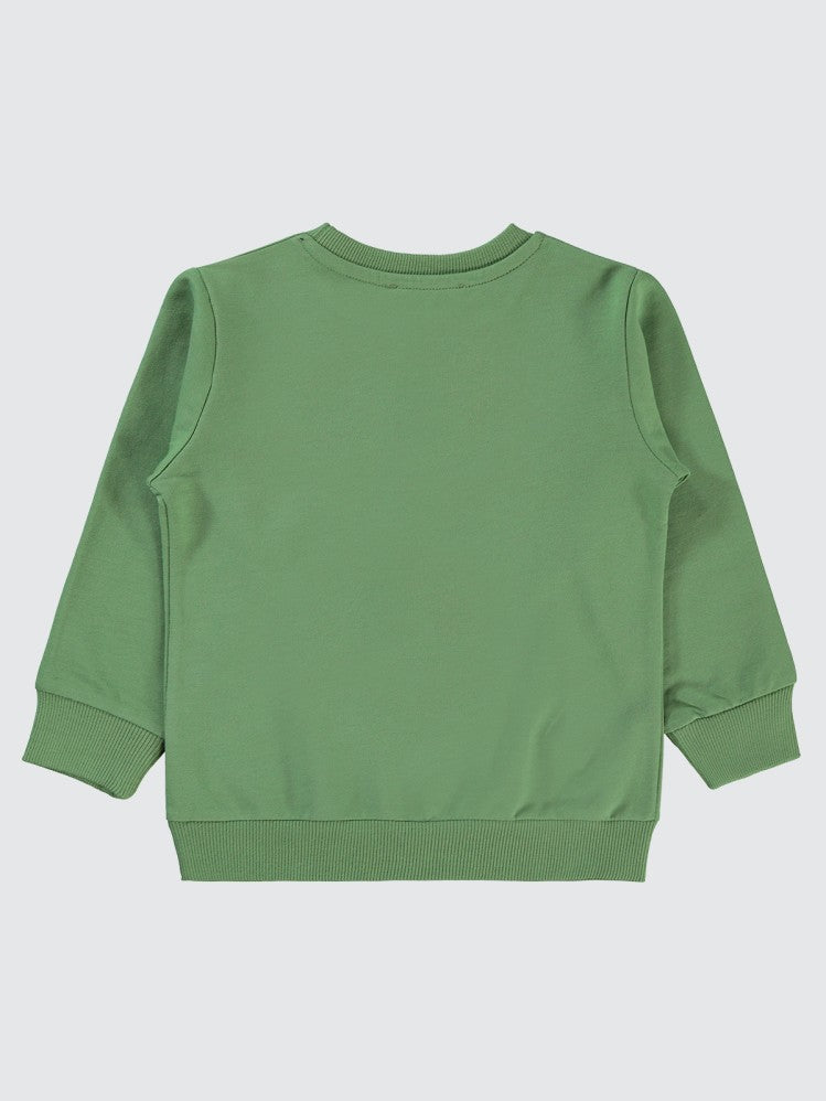Civil Boys Gamer Over Baskılı 2-5 Yaş Sweatshirt - Yeşil