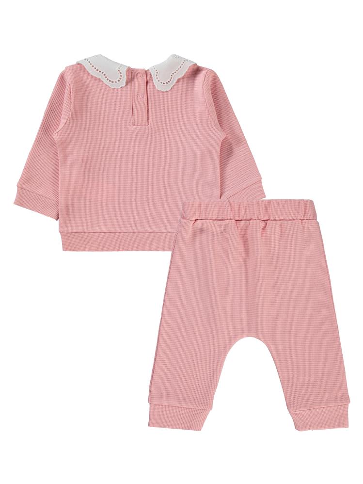 Civil Baby Yaka Dantelli 6-18 Ay Takım - Pembe