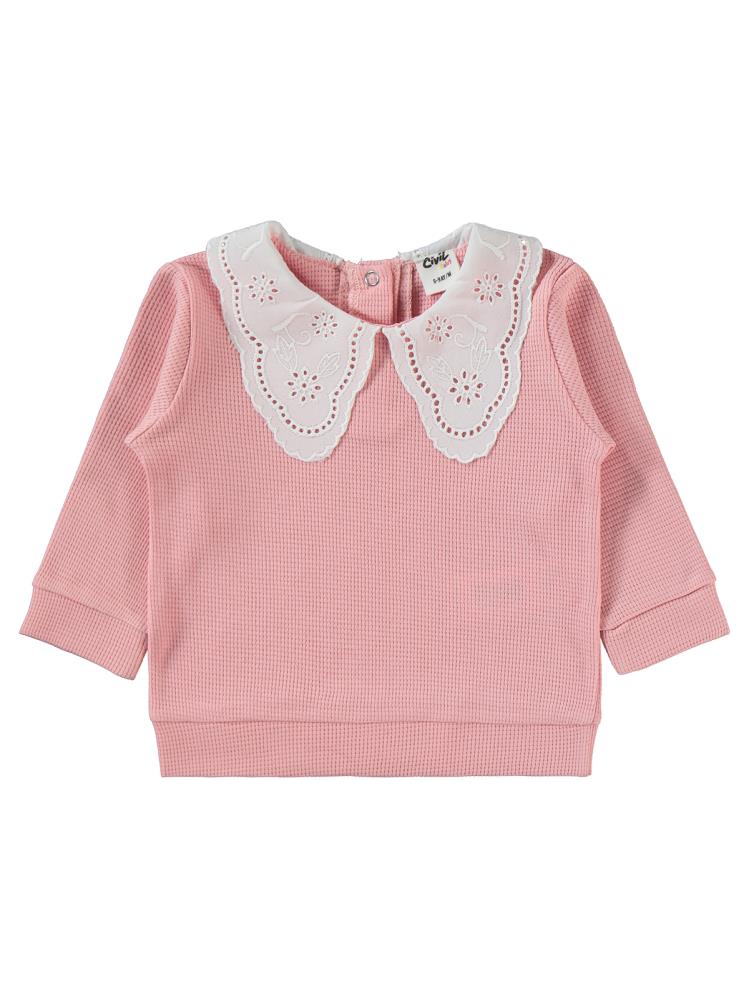 Civil Baby Yaka Dantelli 6-18 Ay Takım - Pembe