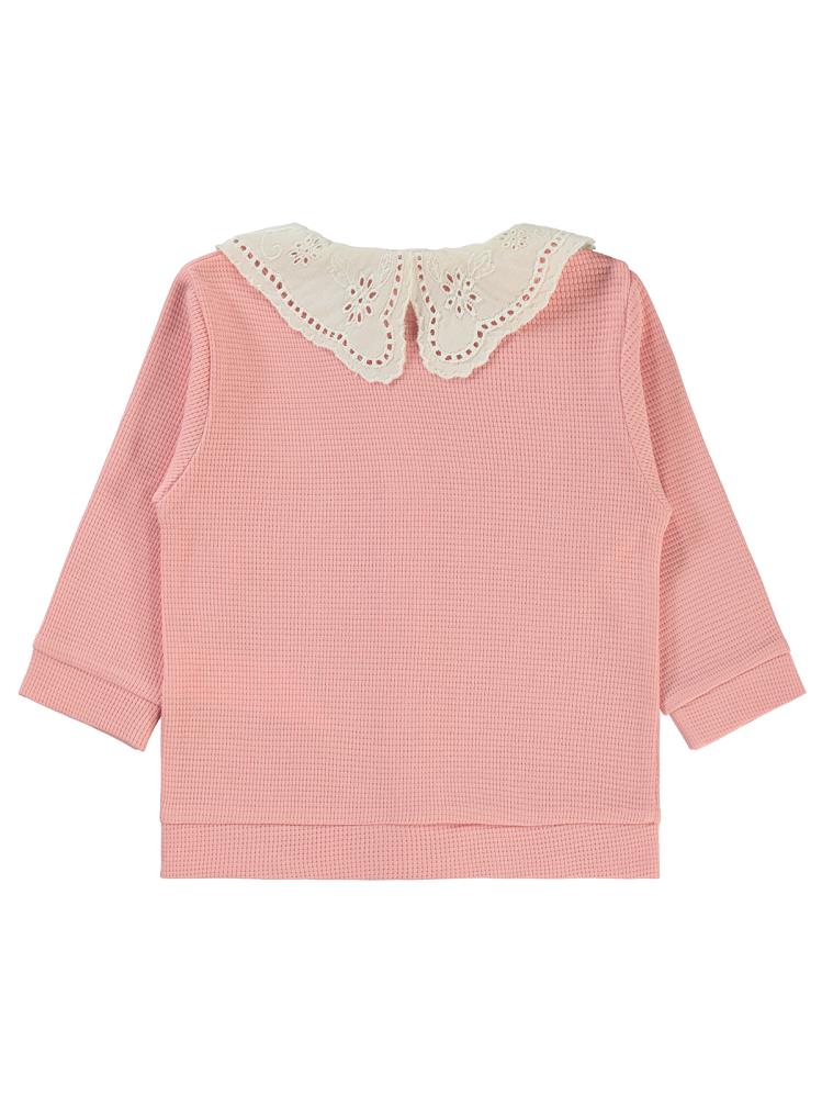 Civil Baby Yaka Dantelli 6-18 Ay Hırka - Pembe