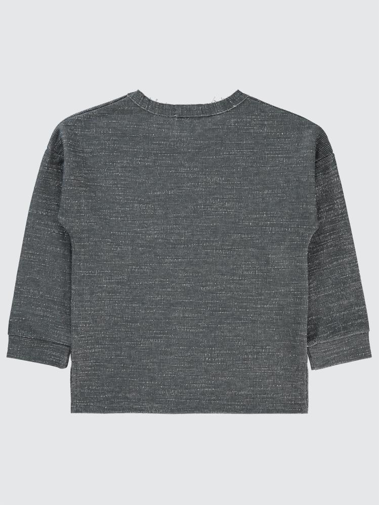 Civil Boys Düz Cepli 6-9 Yaş Sweatshirt - Gri