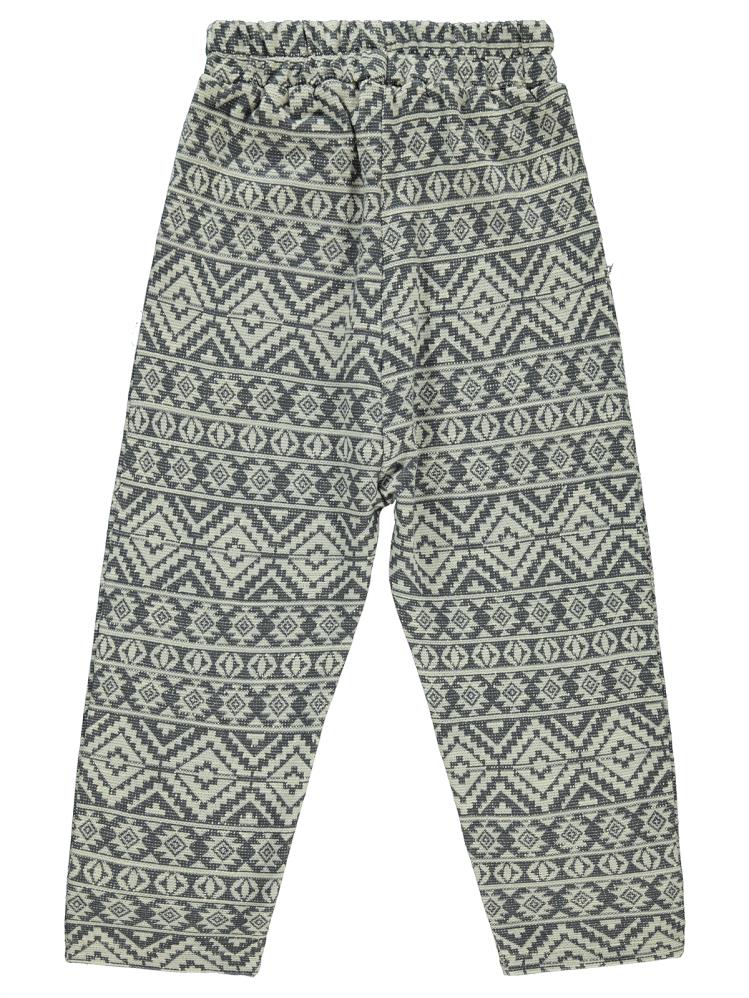 Civil Boys Etnik Desenli 1996 Armalı 6-9 Yaş Eşofman Altı - Gri