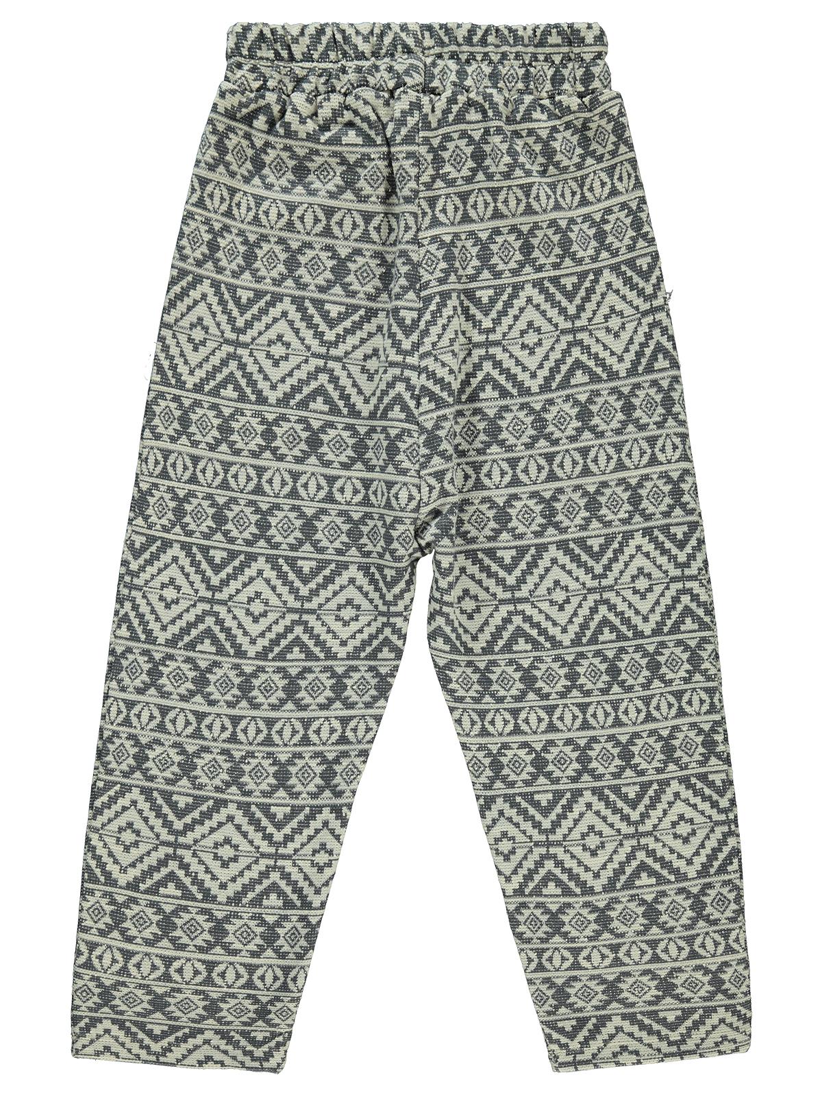 Civil Boys Etnik Desenli 1996 Armalı 6-9 Yaş Eşofman Altı - Gri