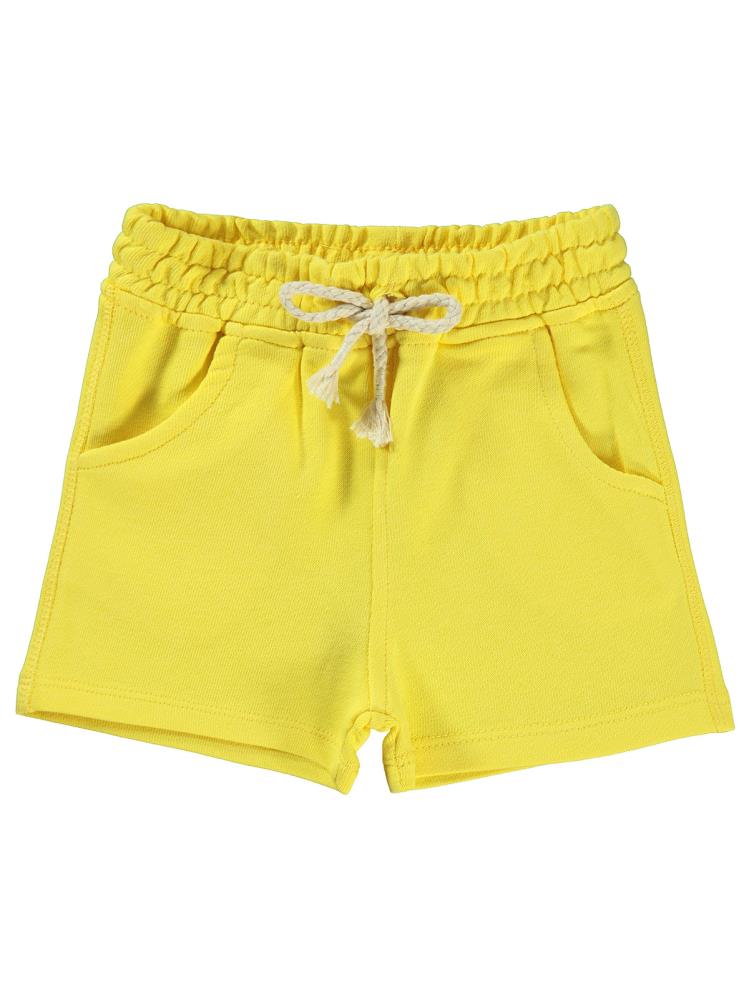 Civil Baby Basic Karyoka Dikişli 6-18 Ay Şort - Sarı