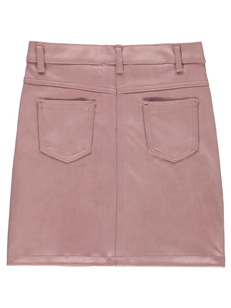 Civil Girls Klasik Cepli 6-9 Yaş Etek - Pudra