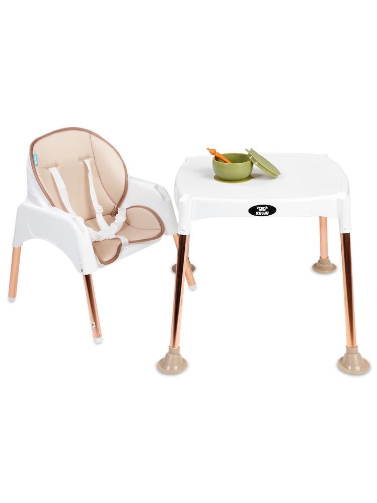 Kujju Titanyum 3 in 1 Lüks Mama Sandalyesi - Sarı