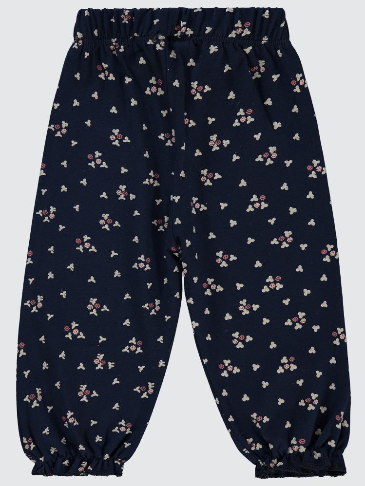 Civil Baby Renkli Empirme Desenli 6-18 Ay Tayt - Lacivert