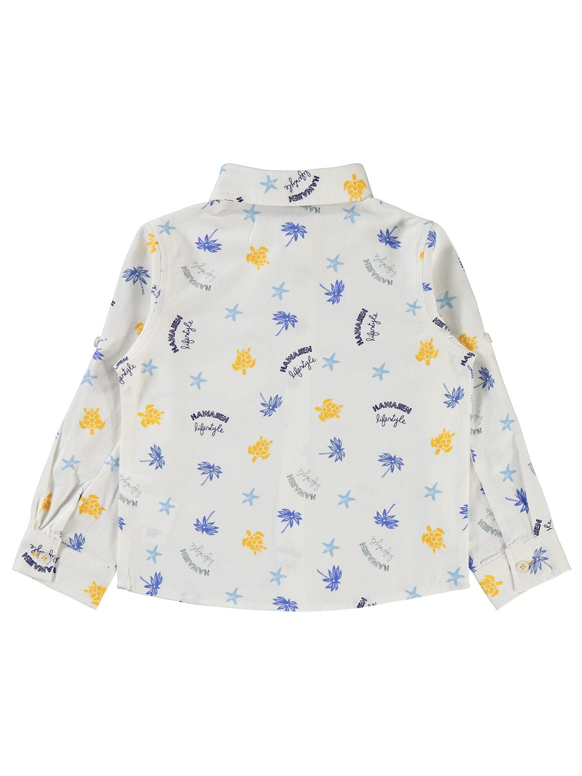 Civil Boys Su Kaplumbağası Baskılı 2-5 Yaş Gömlek - Lacivert