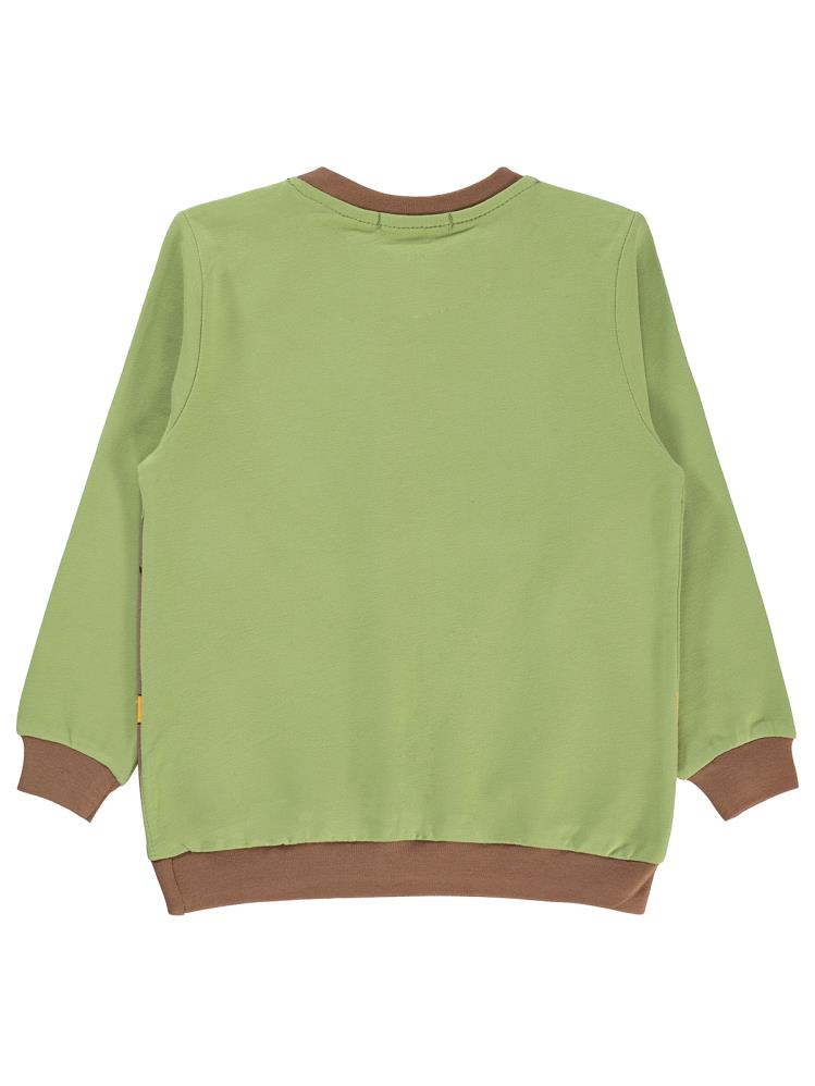 Civil Boys Cool Dog Baskılı 2-5 Yaş Sweatshirt - Yeşil