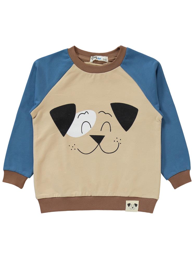 Civil Boys Cool Dog Baskılı 2-5 Yaş Eşofman Takımı - Mavi