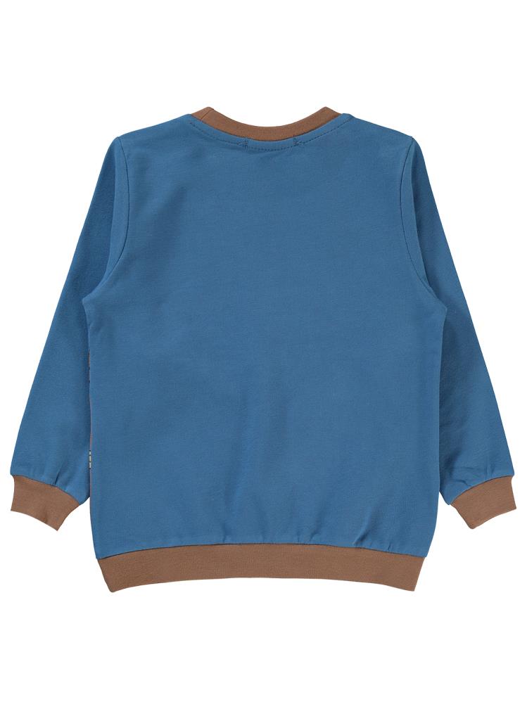 Civil Boys Cool Dog Baskılı 2-5 Yaş Sweatshirt - Mavi