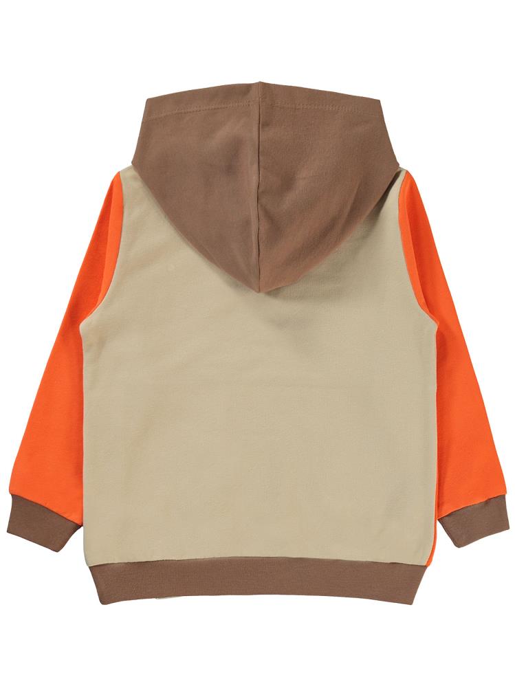 Civil Boys Cool Dog Baskılı Kapşonlu 2-5 Yaş Sweatshirt - Turuncu