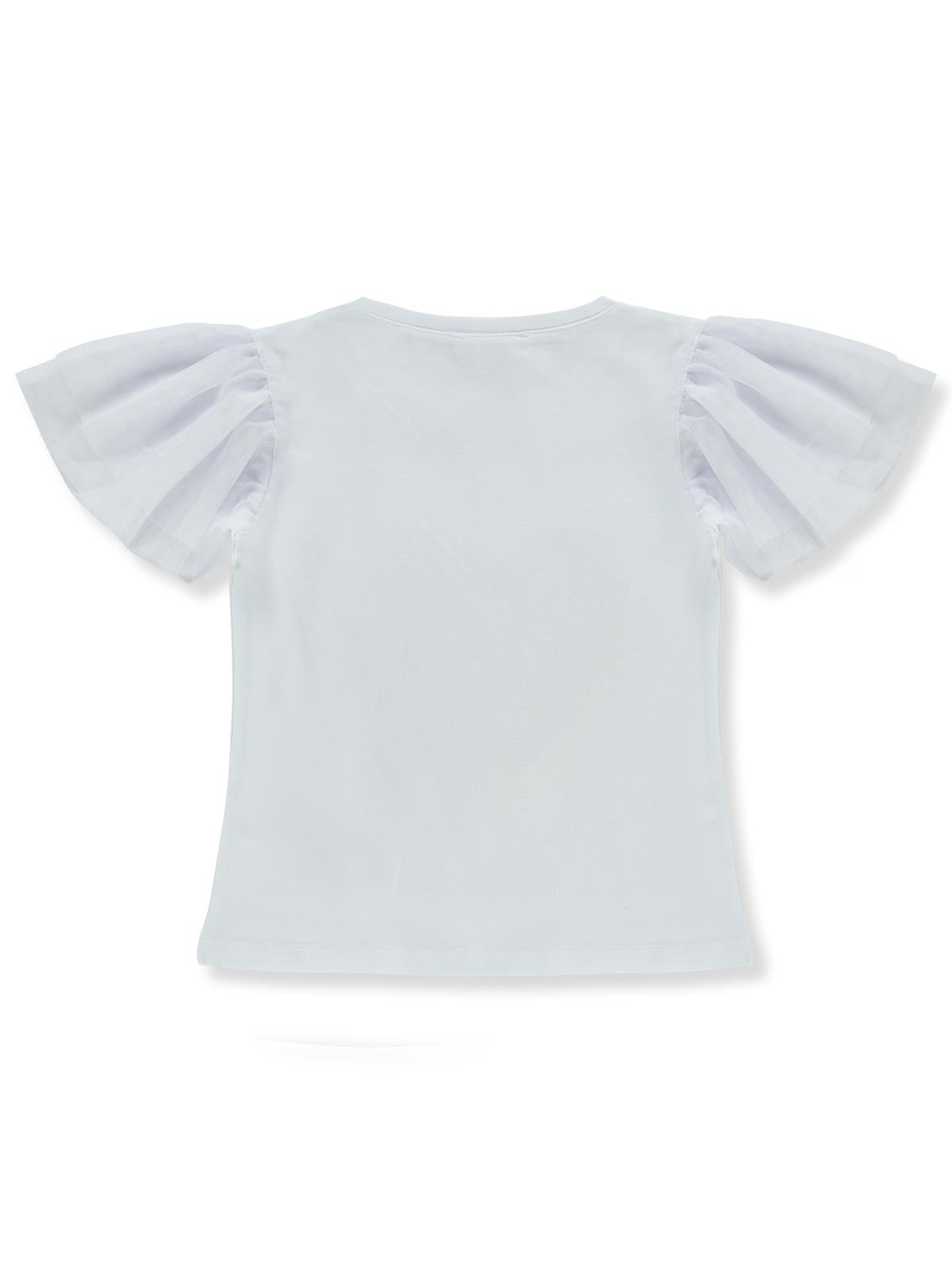 Civil Girls Kolları Tül Lyc Süprem 4-9 Yaş Tişört - Lila