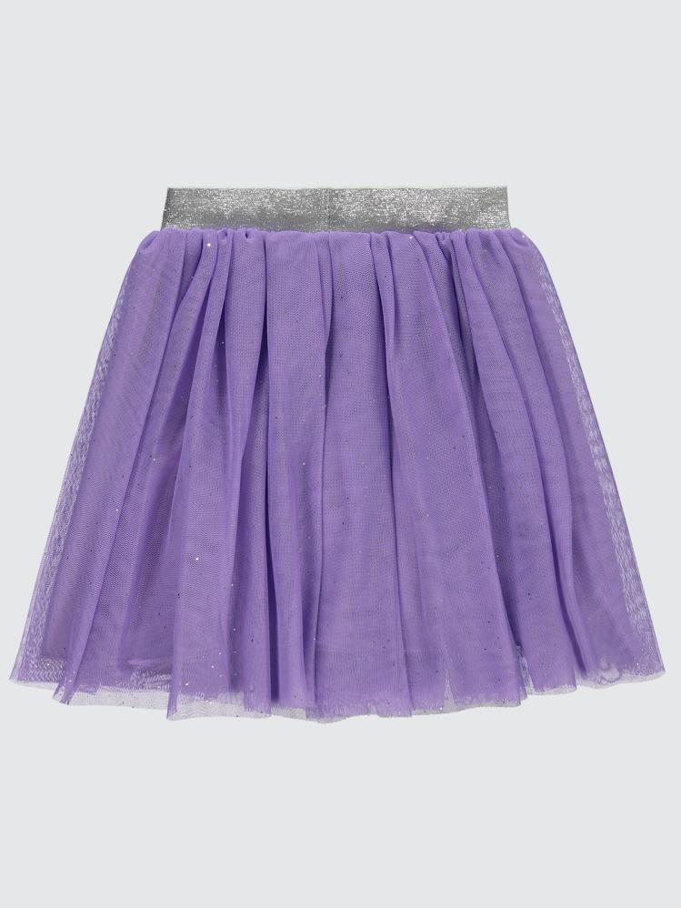 Civil Girls Simli Tül Tütü 4-9 Yaş Etek - Lila