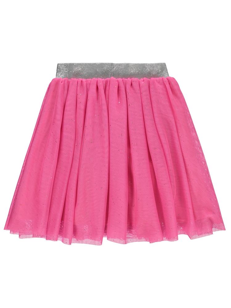 Civil Girls Simli Tül Tütü 4-9 Yaş Etek - Pembe