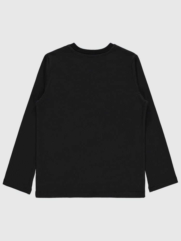 Civil Boys Skull Baskılı 6-9 Yaş Sweatshirt - Siyah