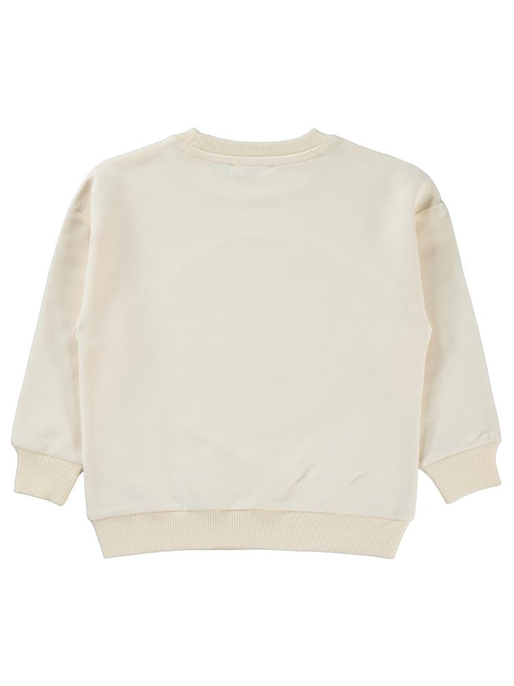 Civil Düz 3-7 Yaş Sweatshirt - Fil Dişi