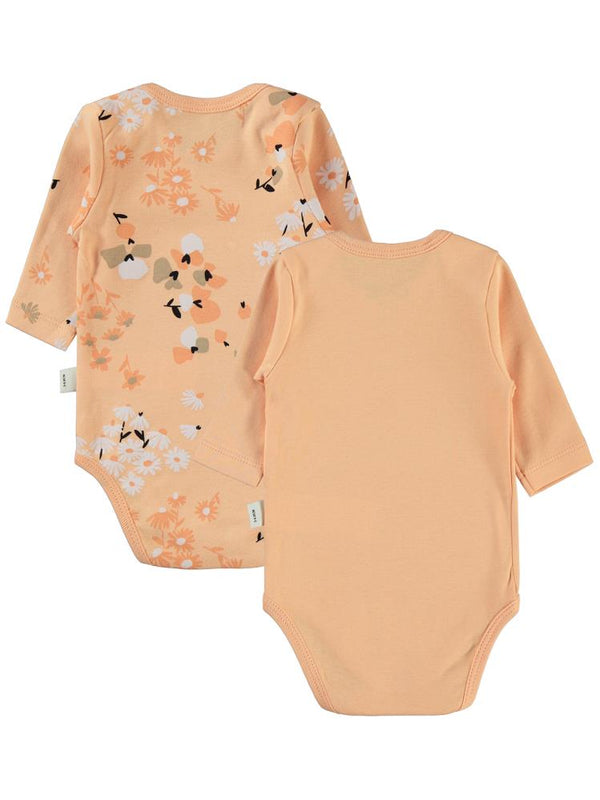 Civil Baby Flowery Baskılı 3-18 Çıtçıtlı Badi - Pudra