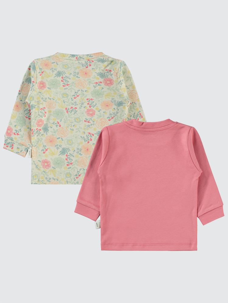 Civil Baby Natural Flowers Baskılı 6-18 Sweatshirt - Pembe