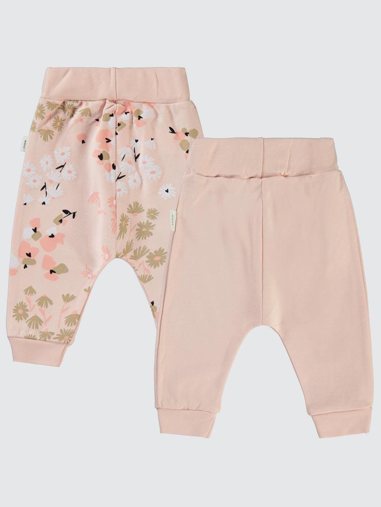 Civil Baby Flowery Baskılı 6-18 Tek Alt Bebe - Pudra