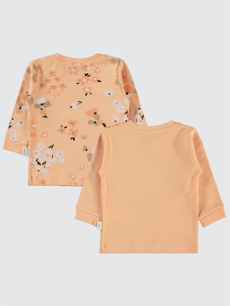 Civil Baby Flowery Baskılı 6-18 Sweatshirt - Pudra