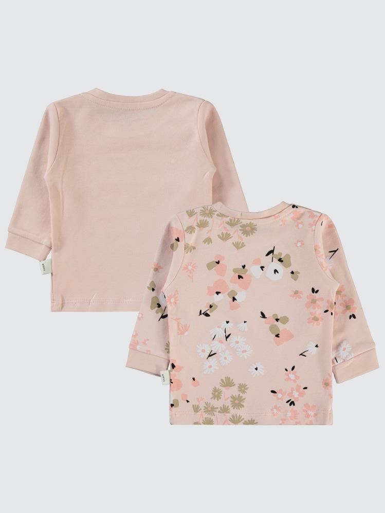 Civil Baby Flowery Baskılı 6-18 Sweatshirt - Pudra