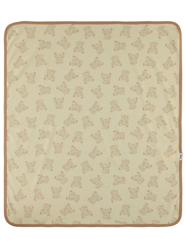 Civil Baby Cute Bear Baskılı Battaniye - Kahverengi
