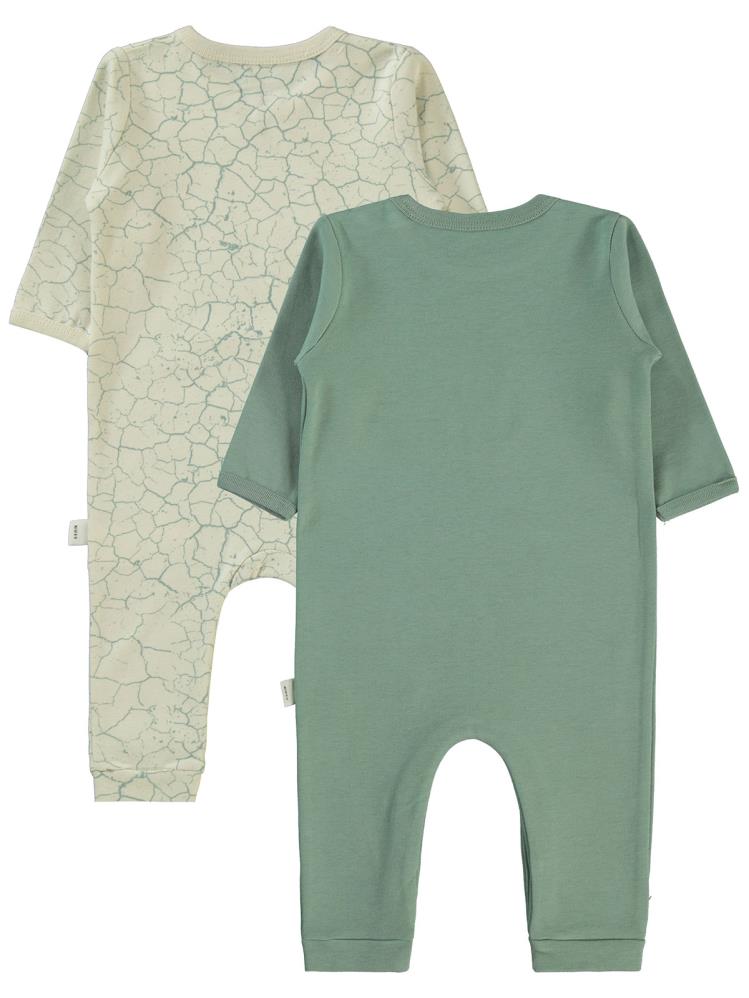 Civil Baby Crack Pattern Baskılı 3-9 Ay Tulum - Yeşil
